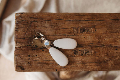 infant silicone spoon and fork set