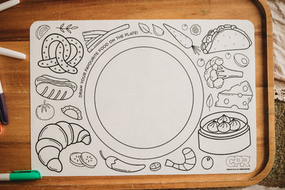 reusable food colouring mat for kids