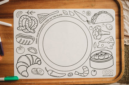 reusable food colouring mat for kids