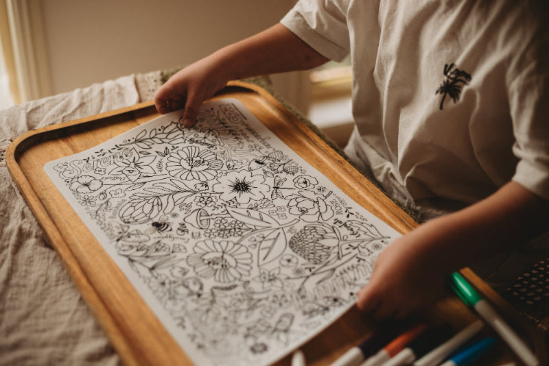reusable colouring mat