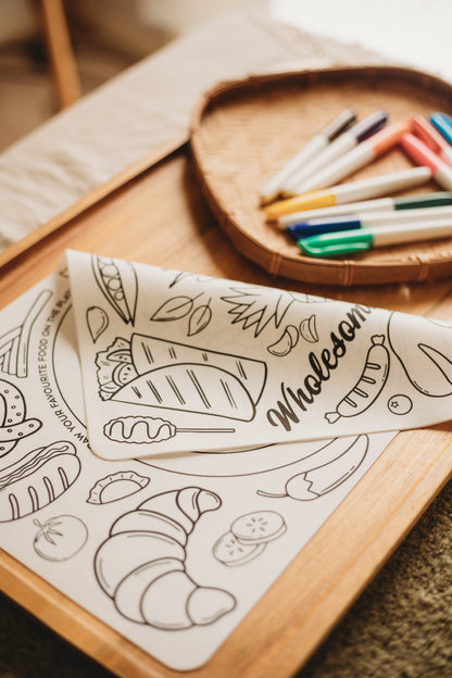 double sided silicone colouring mat food design