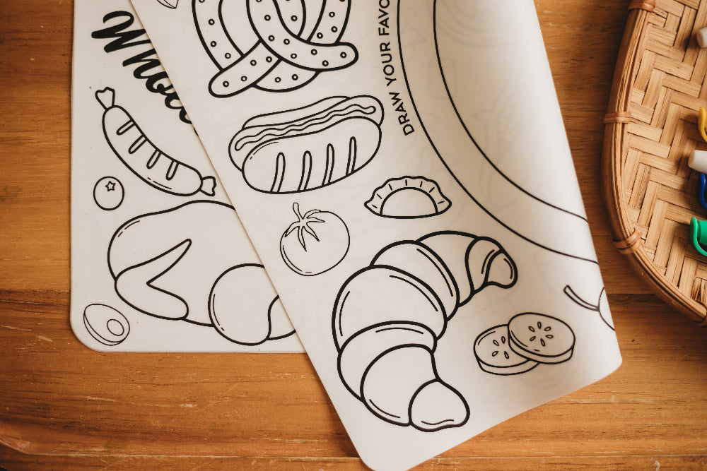 double sided colouring mat for kids