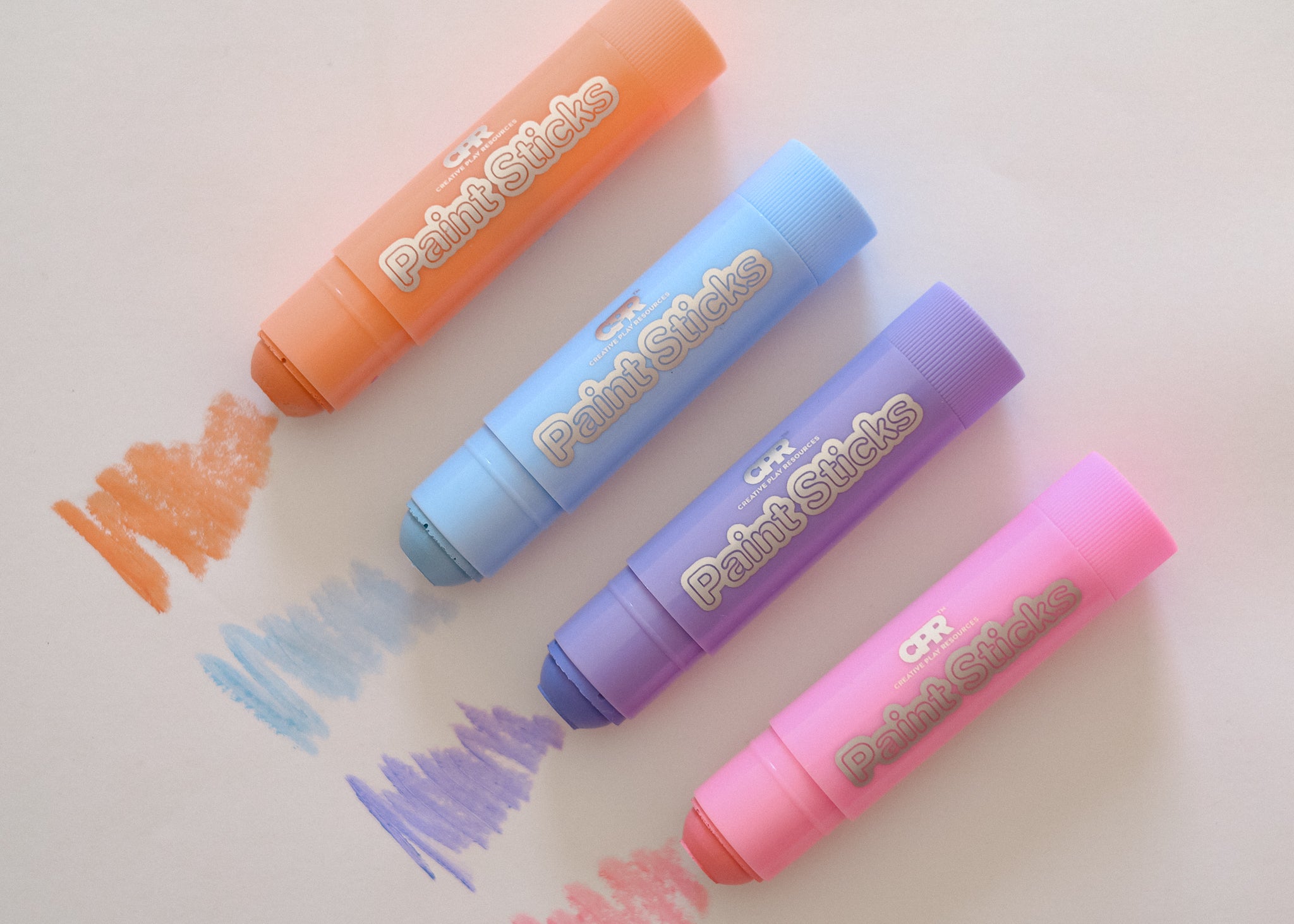 Pastel mess-free paint sticks for kids.