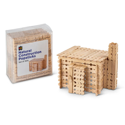 EC - Natural Construction Popsticks (Set of 300)
