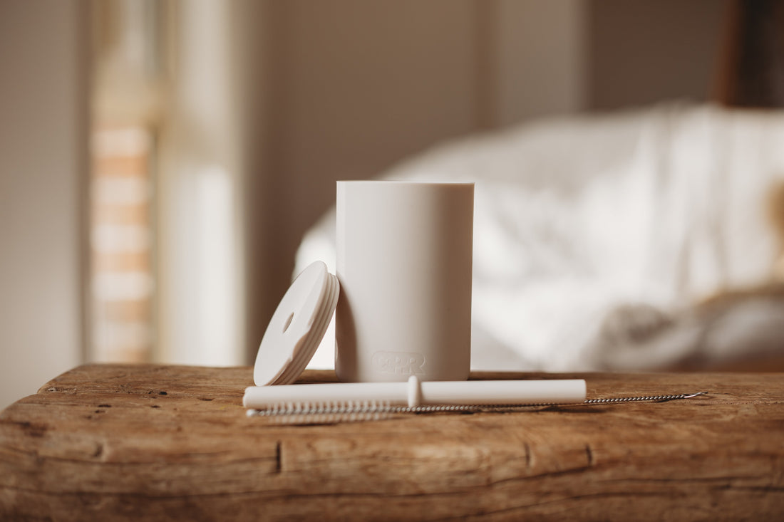 straw cleaner with sippy cup and straw