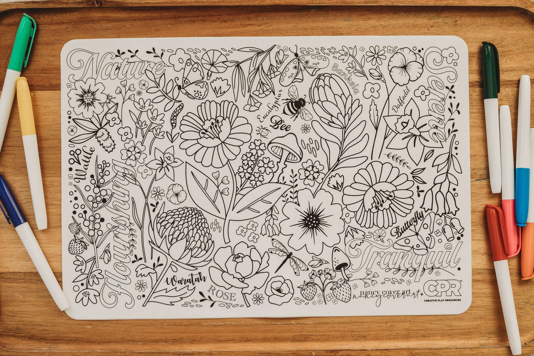 reusable colouring mat