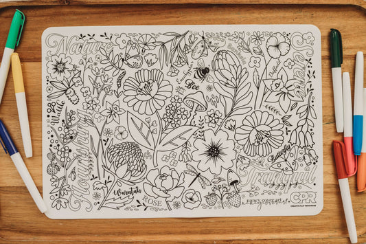 reusable colouring mat