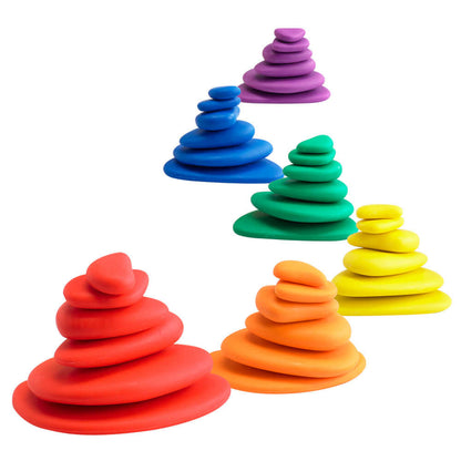 Edx Education Rainbow Pebbles Set In A Box