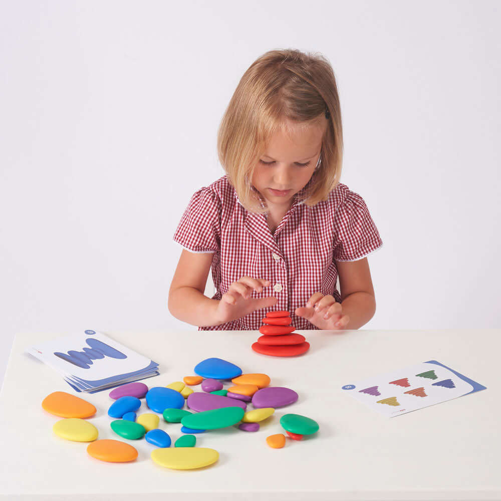 Edx Education Rainbow Pebbles Set In A Box