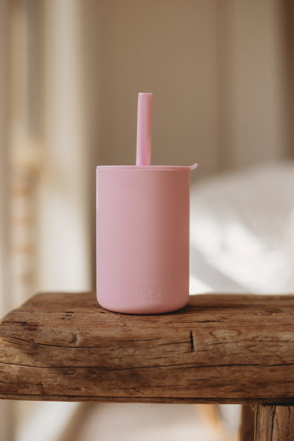 silicone sippy cup pink