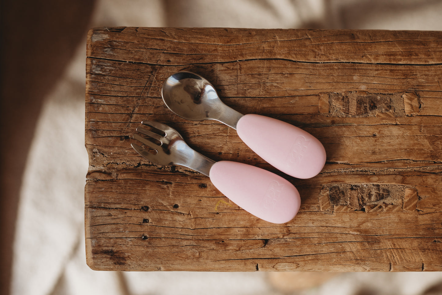 silicone and stainless steel kids spoon