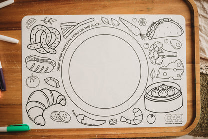 reusable food colouring mat for kids