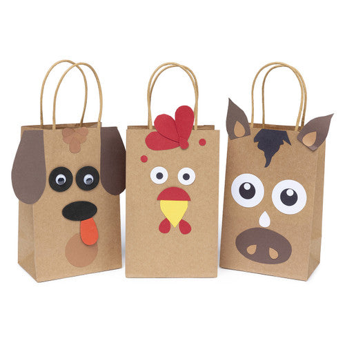Craft Paper Bags Set of 5