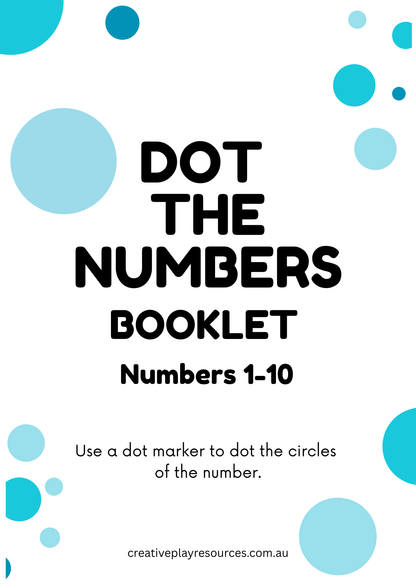 Dot The Numbers 1 -10 - Digital Printables