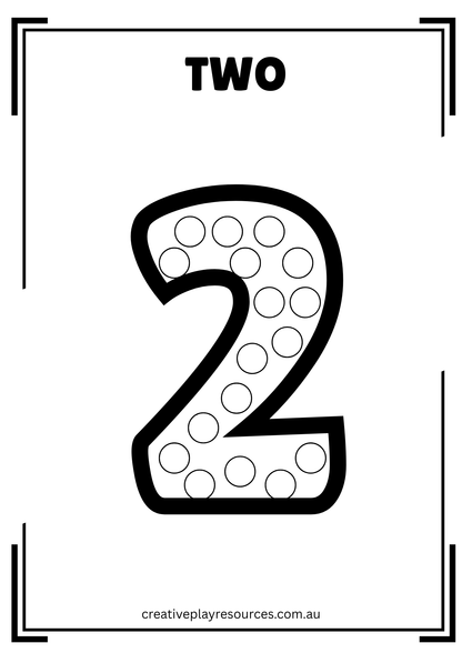 Dot The Numbers 1 -10 - Digital Printables