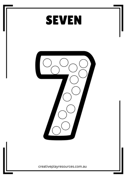 Dot The Numbers 1 -10 - Digital Printables