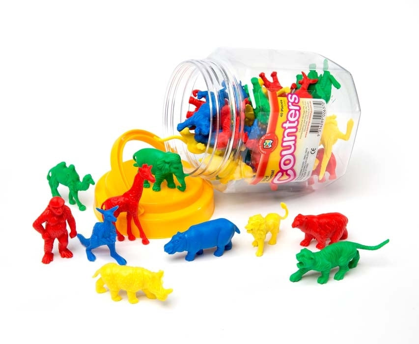 Learning Can Be Fun - Counters Wild Animals (40 pieces)