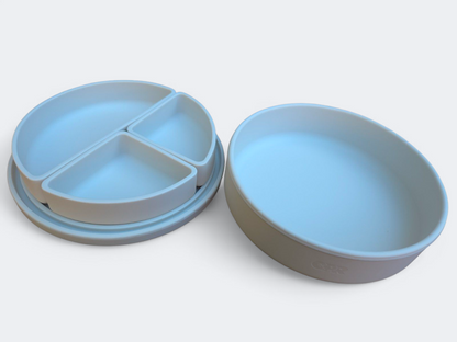 natural meal set with dividers