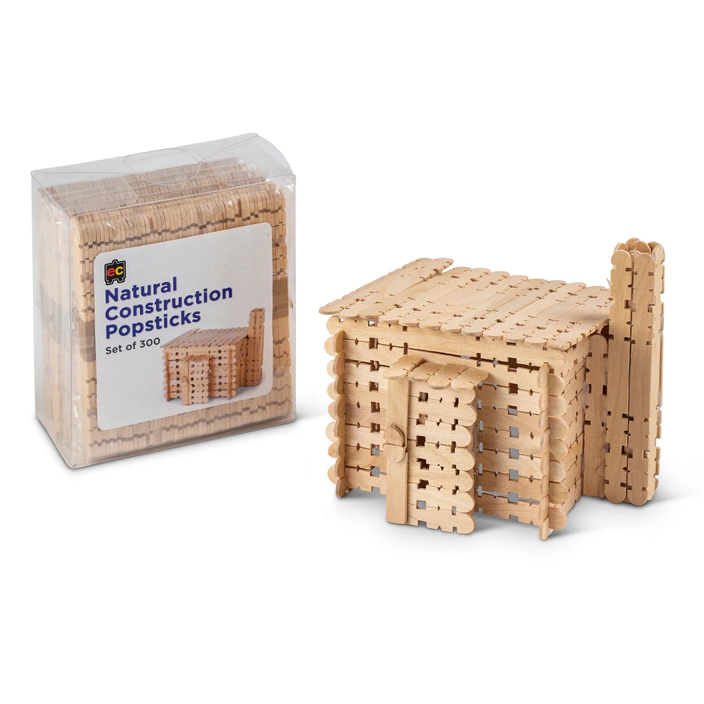 EC - Natural Construction Popsticks (Set of 300)