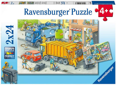 Ravensburger - Working Trucks Puzzle 2x24pc