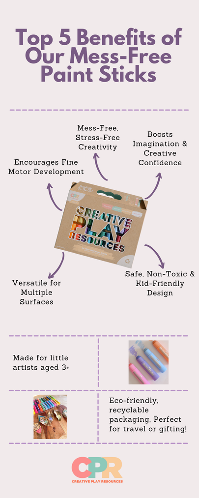 top 5 benefits of using mess free paint sticks display