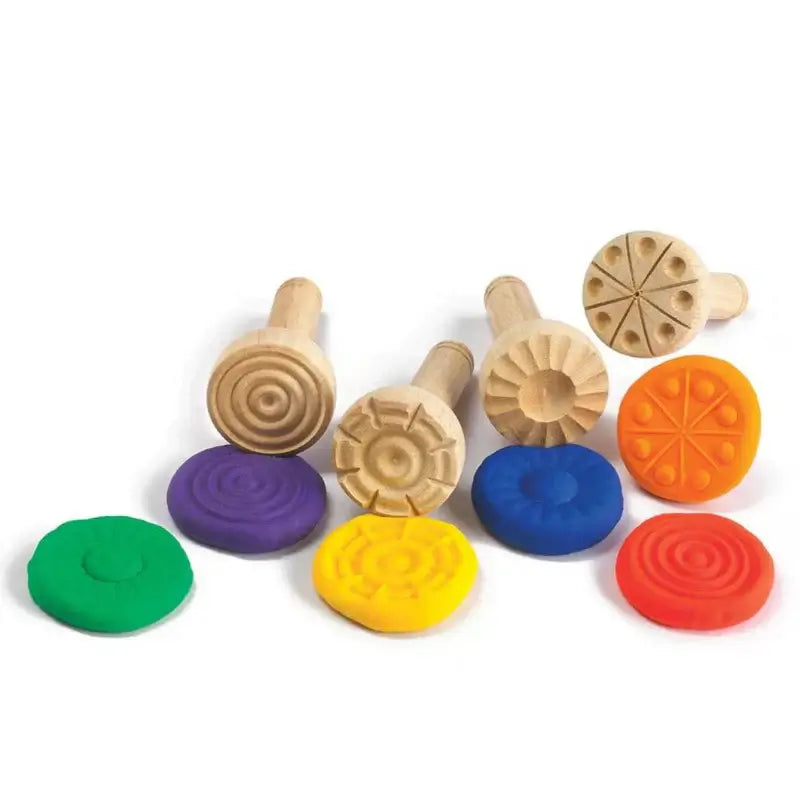 wooden dough stamper