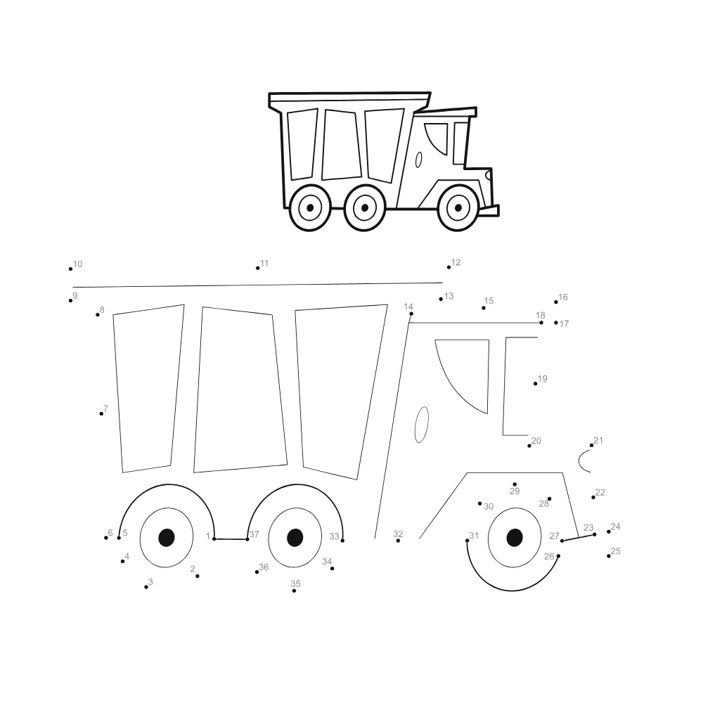dump truck dot to dot