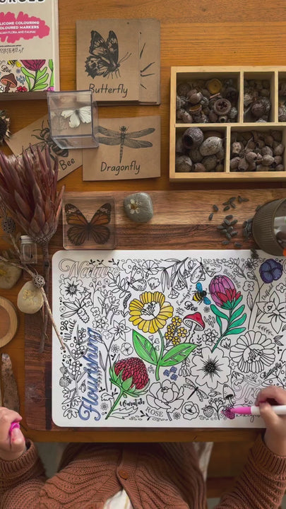 australian flowers colouring 