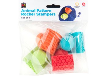 Animal Pattern Rocker Stampers Set of 4 - www.creativeplayresources.com.au