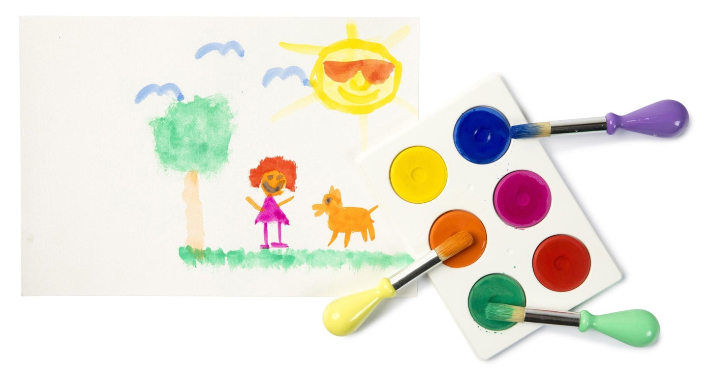 Bright Watercolours Set of 6 - www.creativeplayresources.com.au