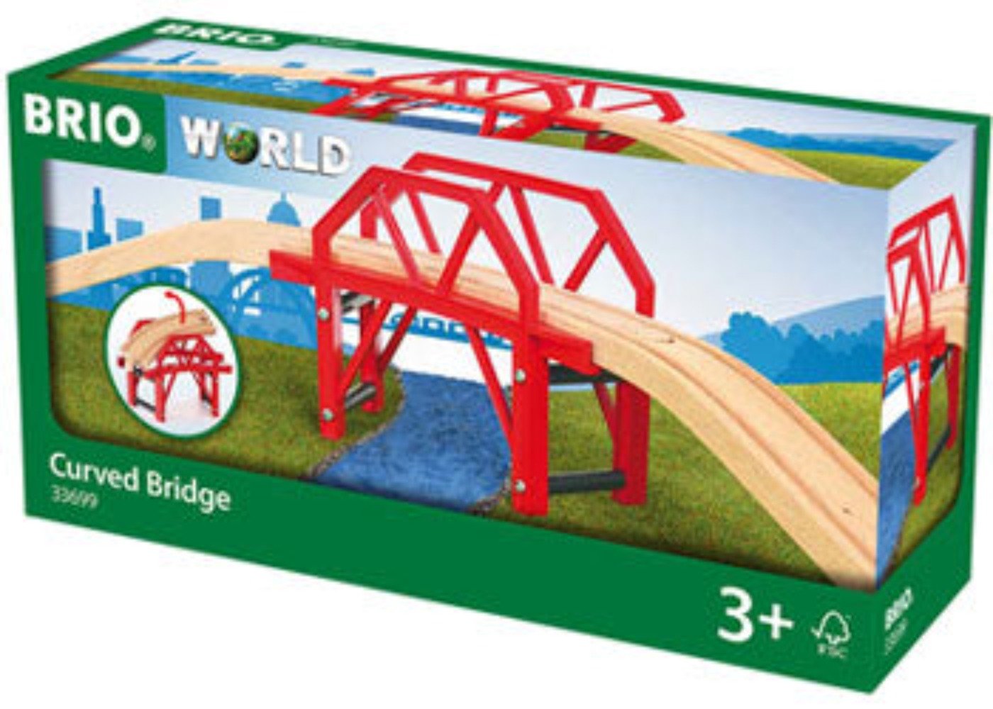 BRIO Bridge - Curved Bridge, 4 pieces - www.creativeplayresources.com.au