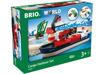 BRIO Set - Cargo Harbour Set 16 pieces - www.creativeplayresources.com.au