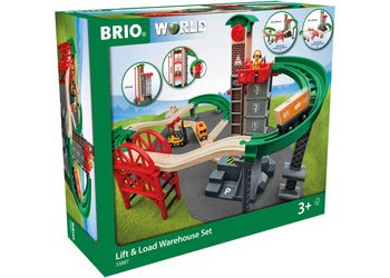 BRIO Set - Lift and Load Warehouse Set 32 pieces - www.creativeplayresources.com.au
