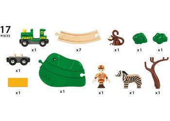 Safari Railway Set 17 pieces