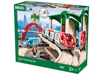 BRIO Set - Travel Switching Set 42 pieces - www.creativeplayresources.com.au