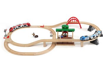 BRIO Set - Travel Switching Set 42 pieces - www.creativeplayresources.com.au