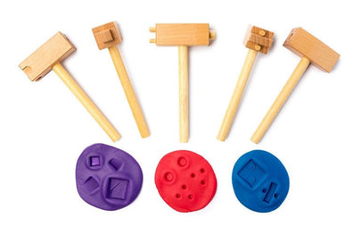 Clay Hammers 5pcs - www.creativeplayresources.com.au