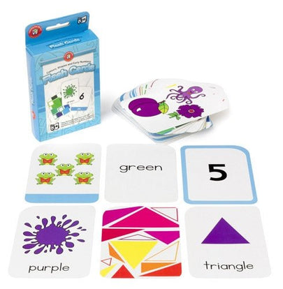 Colour, Shapes & Early Numbers Flash Cards - www.creativeplayresources.com.au