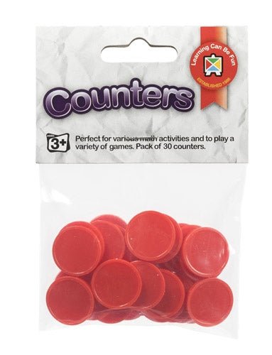 Counters Red Pack of 30 - www.creativeplayresources.com.au