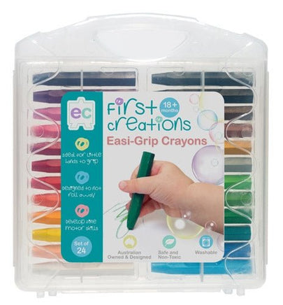 Easi-Grip Crayons Set of 24 - www.creativeplayresources.com.au