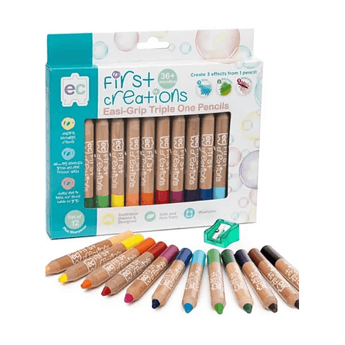 Easi-Grip Watercolour Pencils Packet of 12 - www.creativeplayresources.com.au