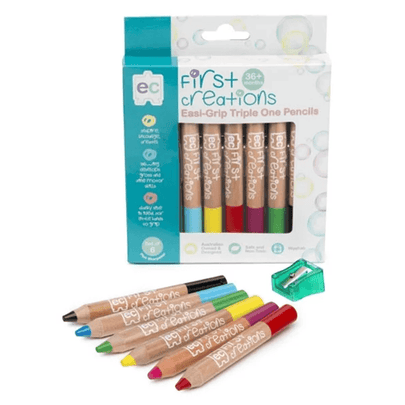 Easi-Grip Watercolour Pencils Packet of 6 - www.creativeplayresources.com.au