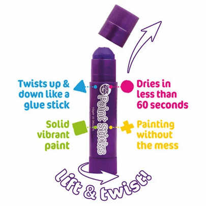 Little Brian Paint Sticks - Classic 6 pk - www.creativeplayresources.com.au