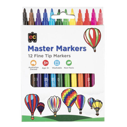 Master Markers Packet of 12 - www.creativeplayresources.com.au