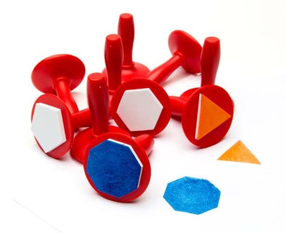 Paint Stampers Geometric Shapes Set of 10 - www.creativeplayresources.com.au
