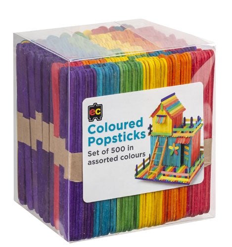 Popsticks Coloured Packet 500 - www.creativeplayresources.com.au
