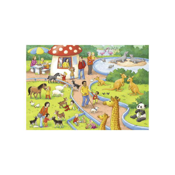 Ravensburger - A Day at the Zoo Puzzle 2x24 pieces - www.creativeplayresources.com.au