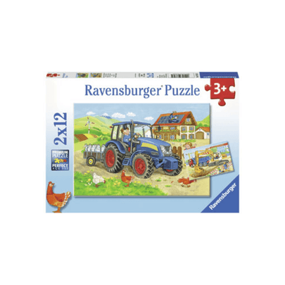 Ravensburger - Hard at Work Puzzle 2x12 pieces - www.creativeplayresources.com.au