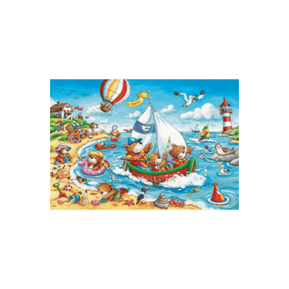 Ravensburger - Seaside Holiday Puzzle 2x24 pieces - www.creativeplayresources.com.au