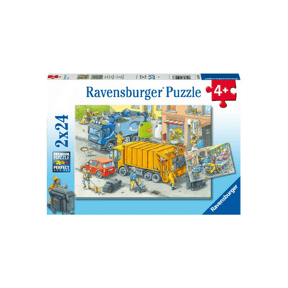 Ravensburger - Working Trucks Puzzle 2x24pc - www.creativeplayresources.com.au
